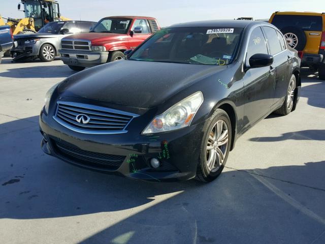 JN1CV6AP3AM403304 - 2010 INFINITI G37 BASE BLACK photo 2