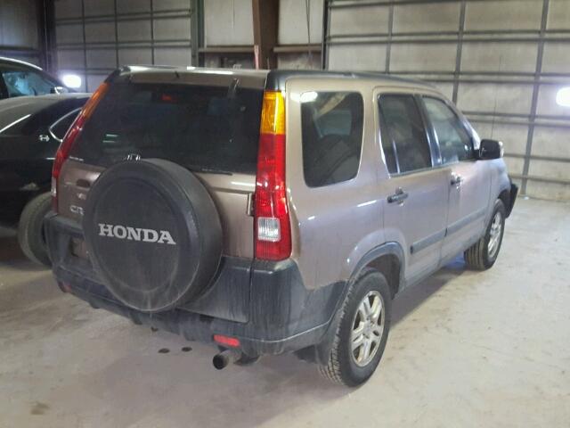 JHLRD78872C071005 - 2002 HONDA CR-V EX BROWN photo 4