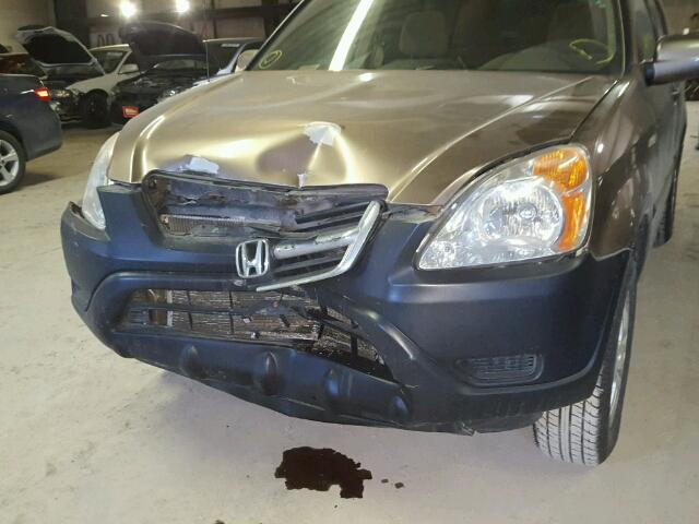 JHLRD78872C071005 - 2002 HONDA CR-V EX BROWN photo 9