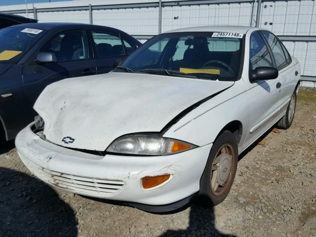 1G1JF5243X7220002 - 1999 CHEVROLET CAVALIER L WHITE photo 2