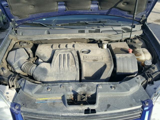 1G1AK18H497192308 - 2009 CHEVROLET COBALT LS BLUE photo 7