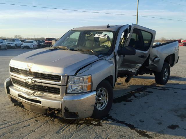 1GCHK23648F127352 - 2008 CHEVROLET SILVERADO GRAY photo 2