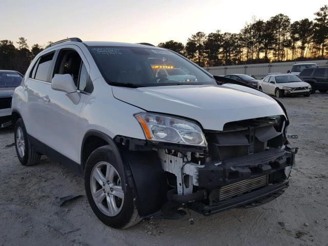 3GNCJLSB6FL242188 - 2015 CHEVROLET TRAX 1LT WHITE photo 1