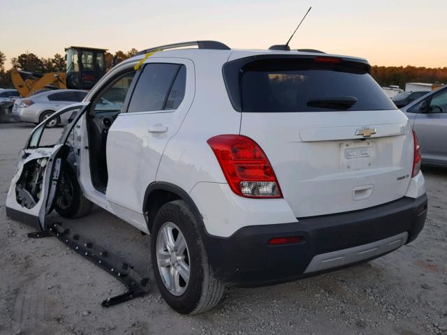 3GNCJLSB6FL242188 - 2015 CHEVROLET TRAX 1LT WHITE photo 3