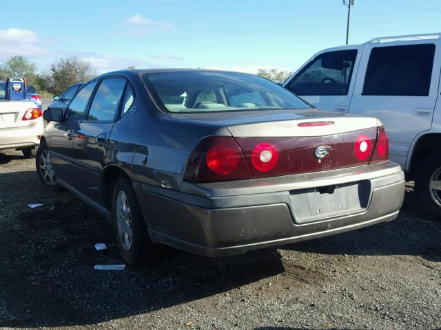 2G1WF52E739114062 - 2003 CHEVROLET IMPALA BROWN photo 3