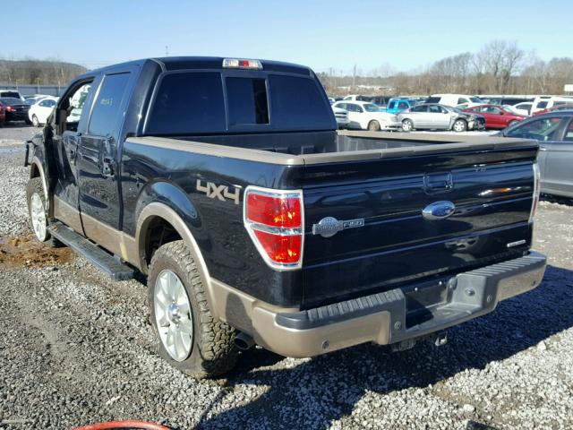 1FTFW1EF6CKD72690 - 2012 FORD F150 SUPER BLACK photo 3