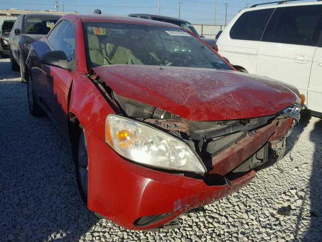 1G2ZH35N574136556 - 2007 PONTIAC G6 GT RED photo 1