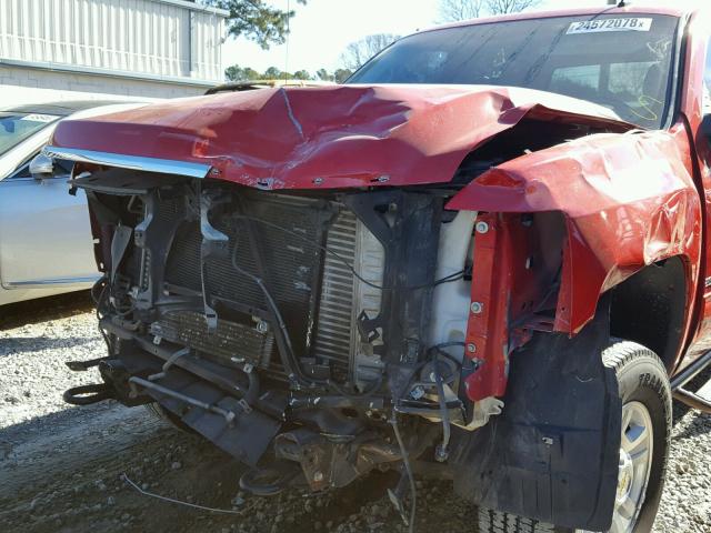 1GCHK63669F188100 - 2009 CHEVROLET SILVERADO RED photo 9