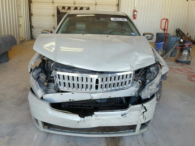 3LNHM26T68R603997 - 2008 LINCOLN MKZ GRAY photo 9