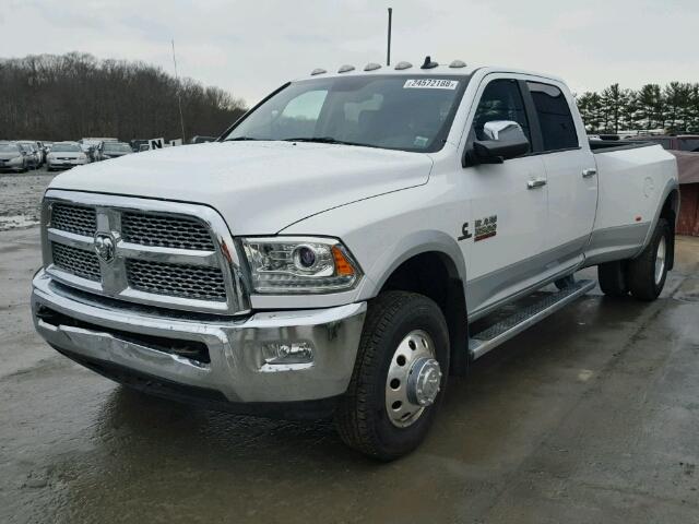 3C63RRJL1EG197917 - 2014 RAM 3500 LARAM WHITE photo 2