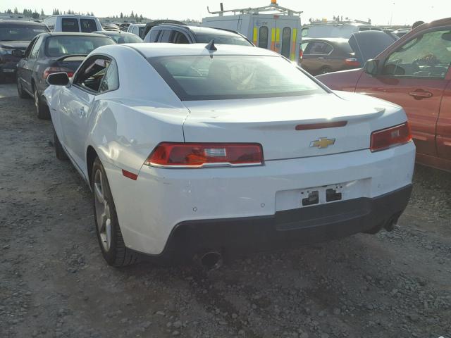 2G1FD1E36F9309776 - 2015 CHEVROLET CAMARO LT WHITE photo 3