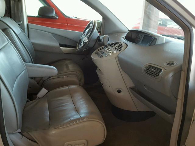 5N1BV28U15N138133 - 2005 NISSAN QUEST S SILVER photo 5