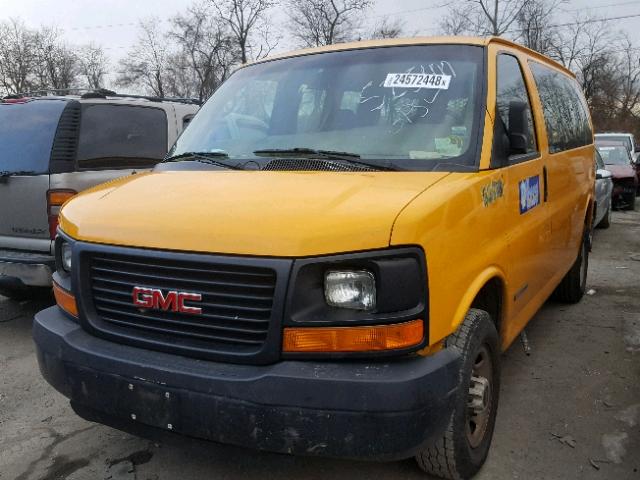 1GKGG25U441236124 - 2004 GMC SAVANA G25 YELLOW photo 2