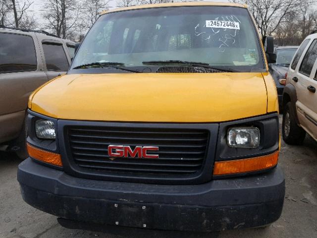 1GKGG25U441236124 - 2004 GMC SAVANA G25 YELLOW photo 9