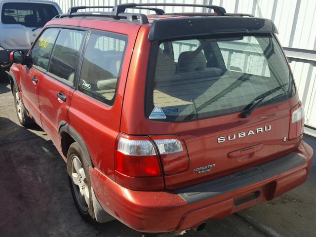 JF1SF65681H722686 - 2001 SUBARU FORESTER S RED photo 3