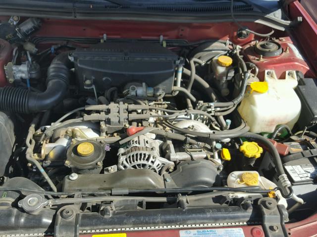JF1SF65681H722686 - 2001 SUBARU FORESTER S წითელი ფოტო 7