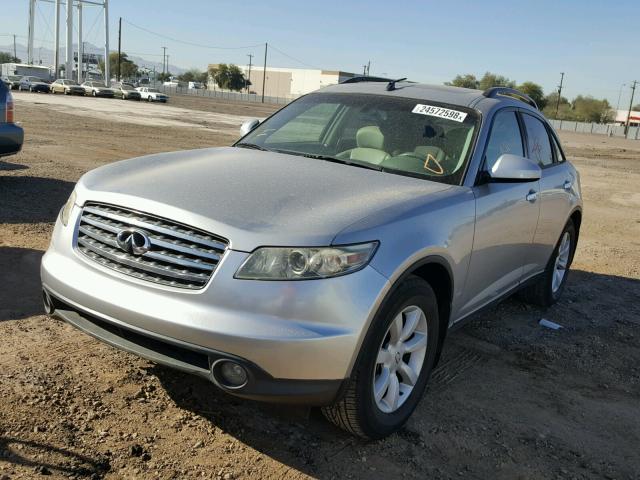 JNRAS08U73X100856 - 2003 INFINITI FX35 SILVER photo 2