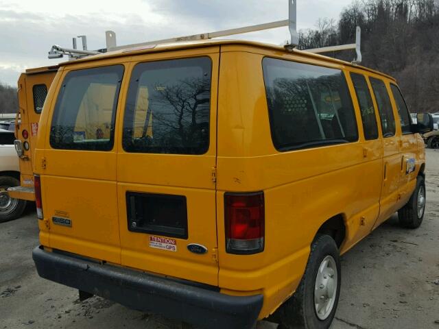 1FMNE11L58DB53544 - 2008 FORD ECONOLINE YELLOW photo 4