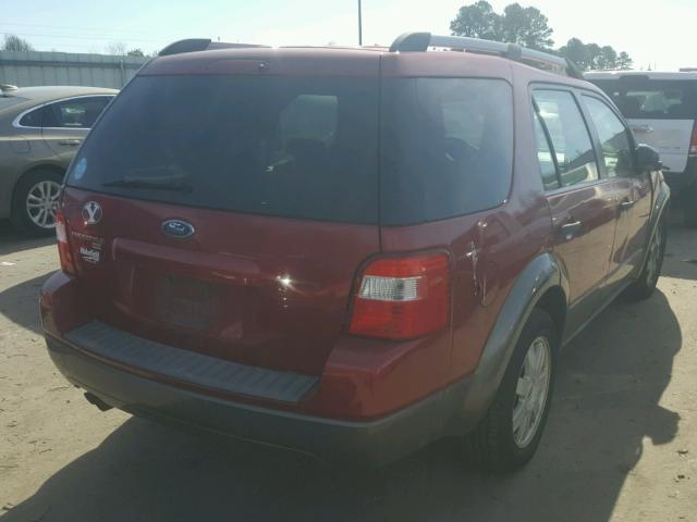 1FMZK04165GA31834 - 2005 FORD FREESTYLE MAROON photo 4