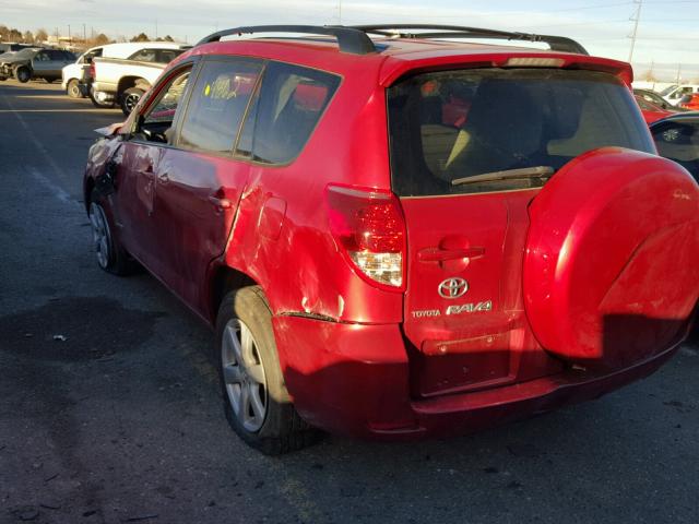 JTMBD31V176046789 - 2007 TOYOTA RAV4 LIMIT RED photo 3