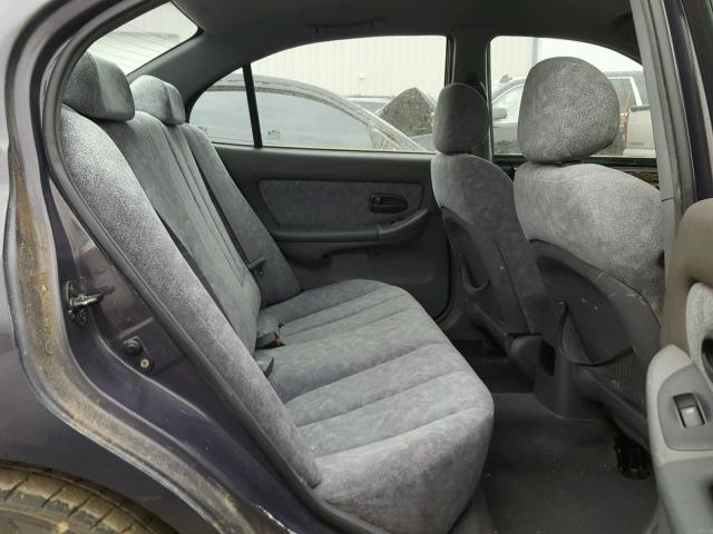 KMHDN45D31U049477 - 2001 HYUNDAI ELANTRA GL BLUE photo 6