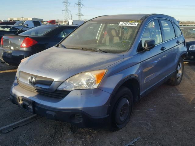 JHLRE48377C061310 - 2007 HONDA CR-V LX BLUE photo 2