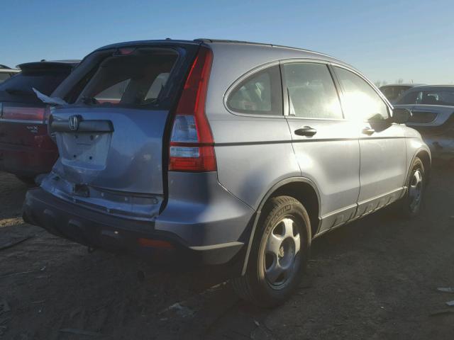 JHLRE48377C061310 - 2007 HONDA CR-V LX BLUE photo 4