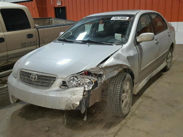 2T1BR32E58C893096 - 2008 TOYOTA COROLLA CE SILVER photo 2