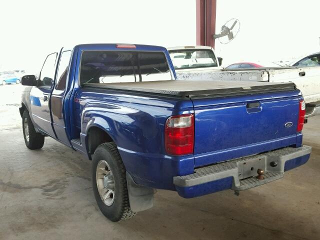 1FTYR44V83PB46762 - 2003 FORD RANGER SUP BLUE photo 3