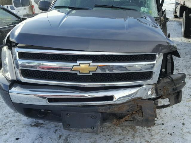 3GCRKREA8AG297152 - 2010 CHEVROLET SILVERADO GRAY photo 7