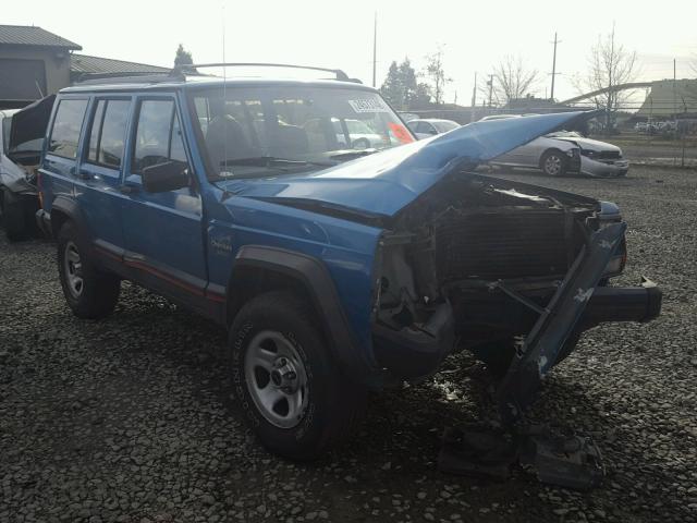 1J4FJ68S1PL551573 - 1993 JEEP CHEROKEE S BLUE photo 1