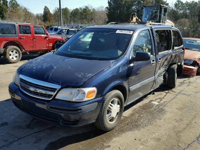 1GNDX03E03D131664 - 2003 CHEVROLET VENTURE BLUE photo 2