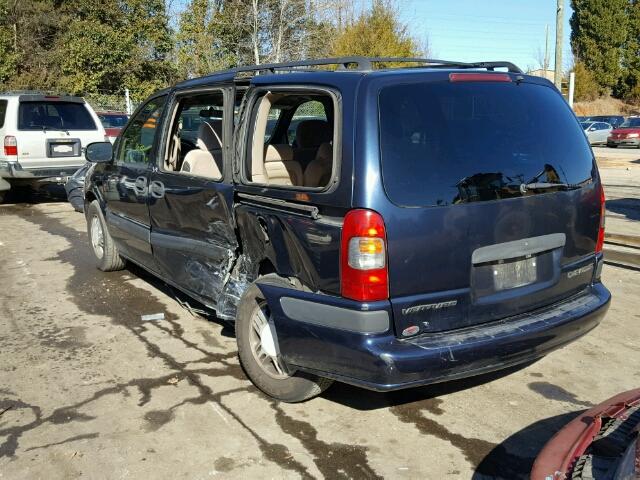 1GNDX03E03D131664 - 2003 CHEVROLET VENTURE BLUE photo 3