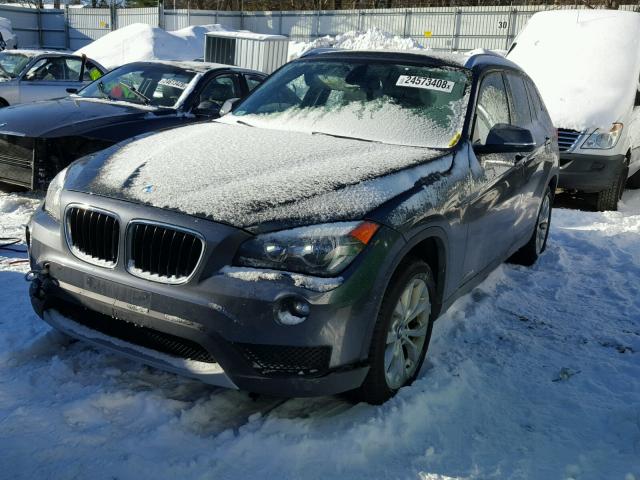 WBAVL1C56EVY15126 - 2014 BMW X1 XDRIVE2 GRAY photo 2