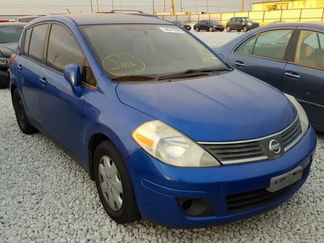 3N1BC13E27L442047 - 2007 NISSAN VERSA S BLUE photo 1