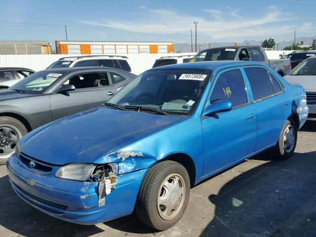 1NXBR12E3WZ119428 - 1998 TOYOTA COROLLA VE BLUE photo 2