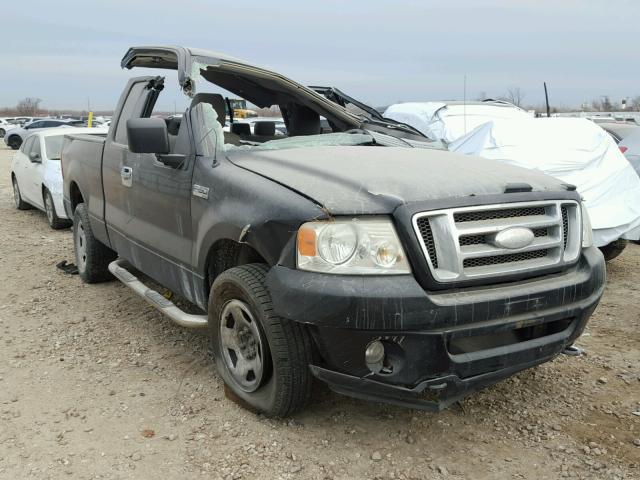 1FTRX14W76FA37446 - 2006 FORD F150 BLACK photo 1