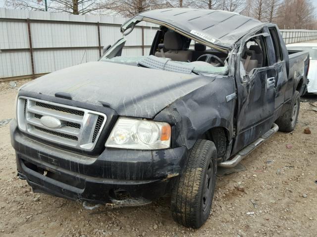 1FTRX14W76FA37446 - 2006 FORD F150 BLACK photo 9