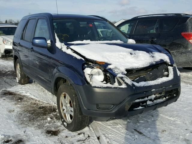 JHLRD78814C053246 - 2004 HONDA CR-V EX BLUE photo 1