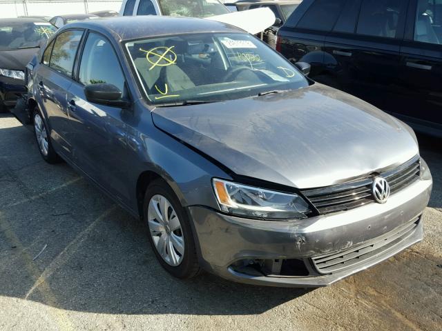 3VW2K7AJ0CM382886 - 2012 VOLKSWAGEN JETTA BASE GRAY photo 1