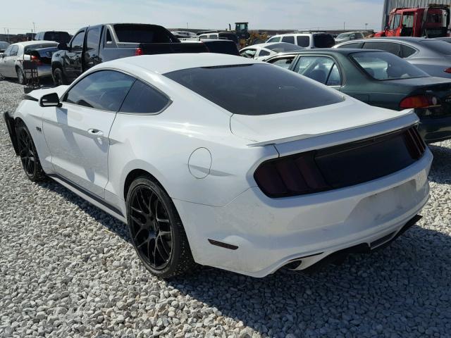 1FA6P8CF3H5256500 - 2017 FORD MUSTANG GT WHITE photo 3