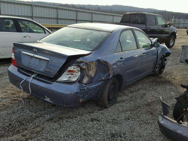 4T1BE32K74U892266 - 2004 TOYOTA CAMRY LE BLUE photo 4