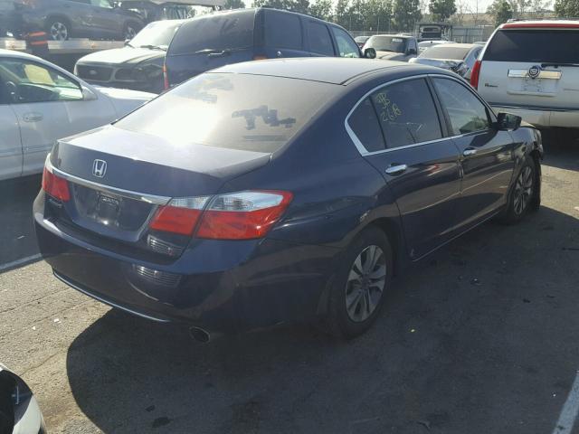 1HGCR2F30EA271420 - 2014 HONDA ACCORD LX BLUE photo 4