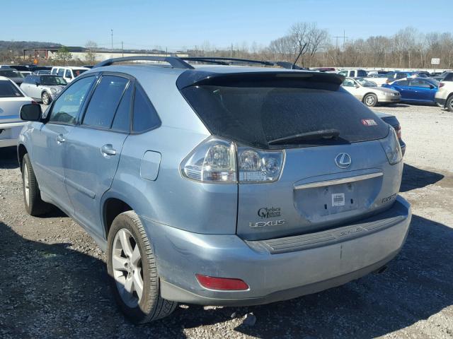 2T2GK31U77C011228 - 2007 LEXUS RX 350 BLUE photo 3