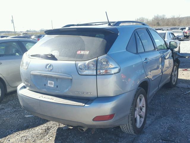 2T2GK31U77C011228 - 2007 LEXUS RX 350 BLUE photo 4