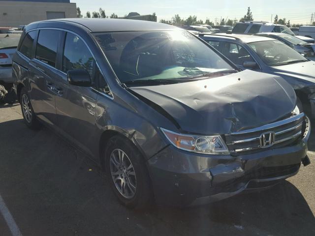 5FNRL5H4XBB064196 - 2011 HONDA ODYSSEY EX GRAY photo 1