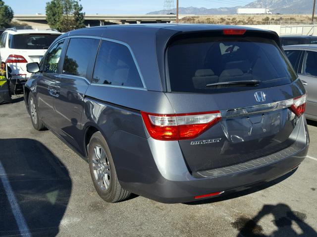 5FNRL5H4XBB064196 - 2011 HONDA ODYSSEY EX GRAY photo 3