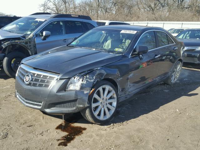 1G6AH5RX2E0195457 - 2014 CADILLAC ATS LUXURY GRAY photo 2