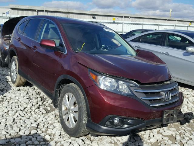 5J6RM4H51EL062624 - 2014 HONDA CR-V EX MAROON photo 1