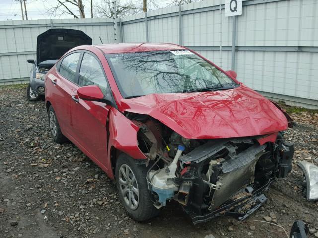 KHMCT4AE2CU081355 - 2012 HYUNDAI ACCENT GLS RED photo 1